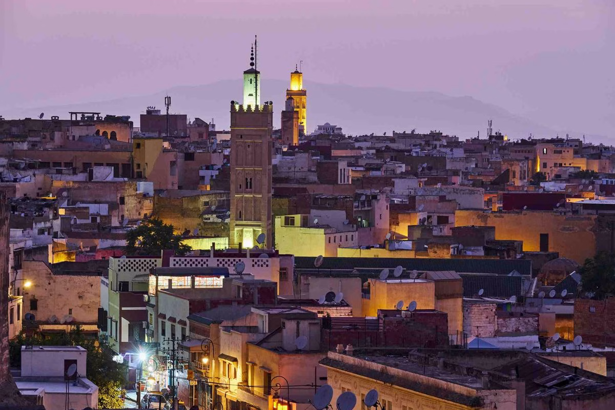 Fes Medina at night, Morocco