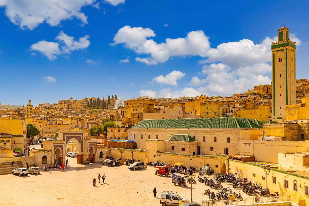 Panoramic view of the historic medina of Fez, Morocco
