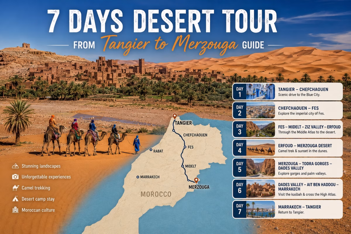 7 Days desert tour from Tangier